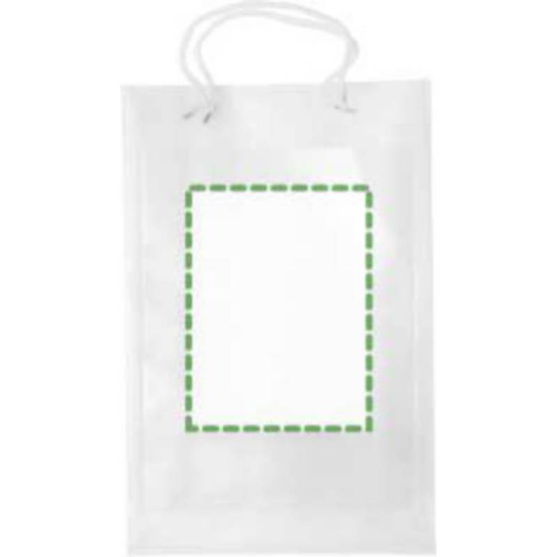 Nákupní taška A4, bílé kroucené ucho, transparentní Nákupní taška A4, bílé kroucené ucho, transparentní