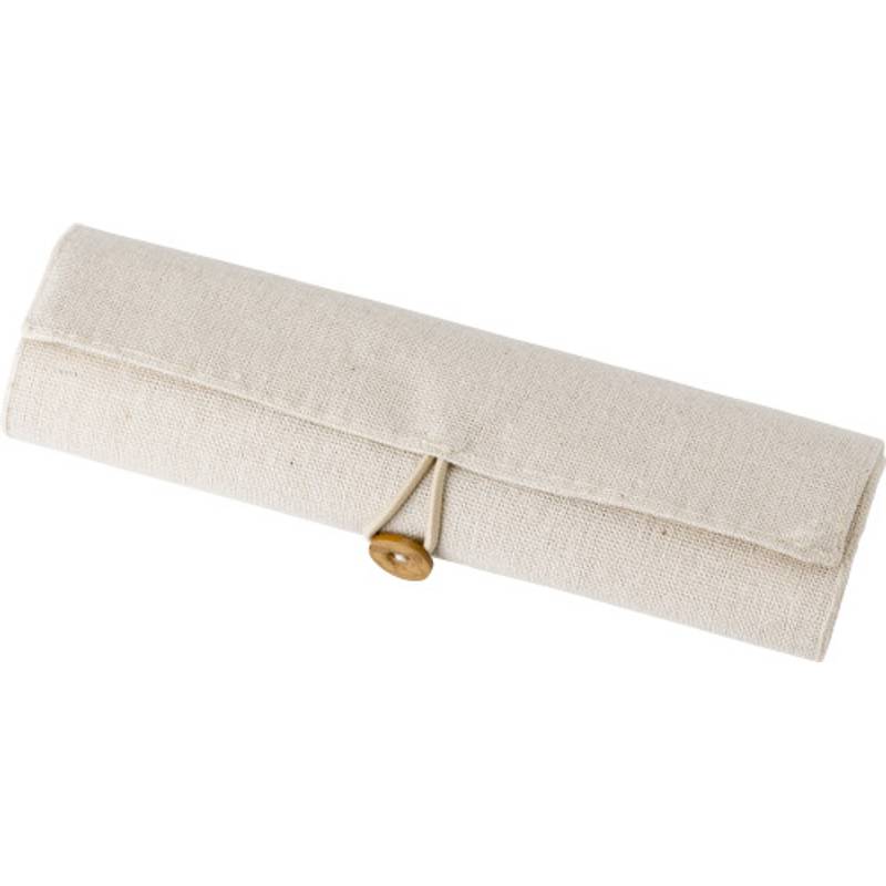 Sada 6 pasteliek, gumy a strúhadla v bavlnenom púzdre Sada 6 pasteliek, gumy a strúhadla v bavlnenom púzdre