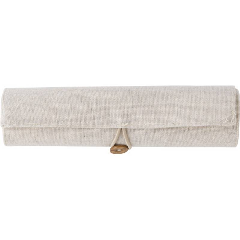 Sada 6 pasteliek, gumy a strúhadla v bavlnenom púzdre Sada 6 pasteliek, gumy a strúhadla v bavlnenom púzdre