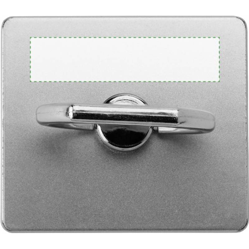 Samolepiaci plastový držiak na mobilný telefón v kovovom dizajne, strieborná Samolepiaci plastový držiak na mobilný telefón v kovovom dizajne, strieborná