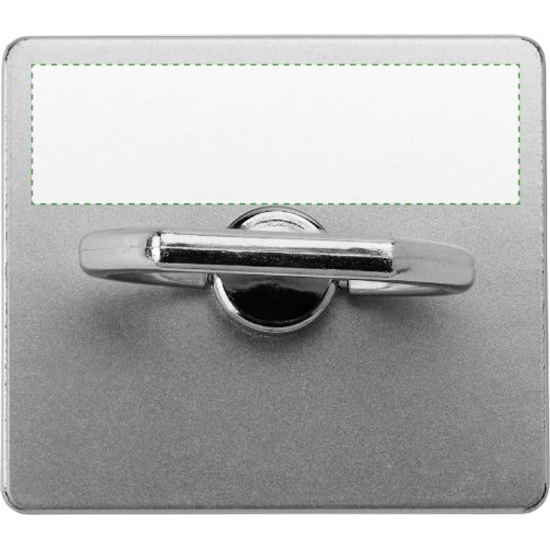 Samolepiaci plastový držiak na mobilný telefón v kovovom dizajne, strieborná Samolepiaci plastový držiak na mobilný telefón v kovovom dizajne, strieborná