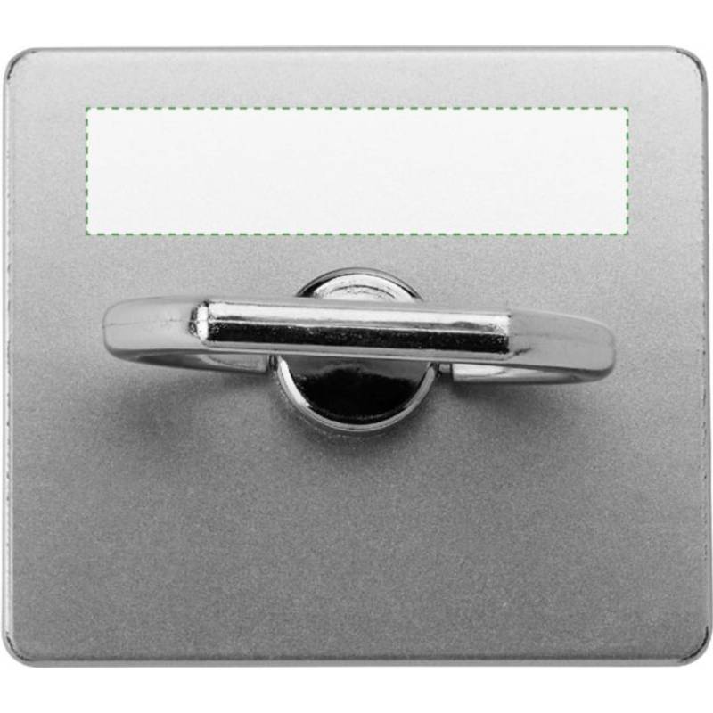 Samolepiaci plastový držiak na mobilný telefón v kovovom dizajne, strieborná Samolepiaci plastový držiak na mobilný telefón v kovovom dizajne, strieborná