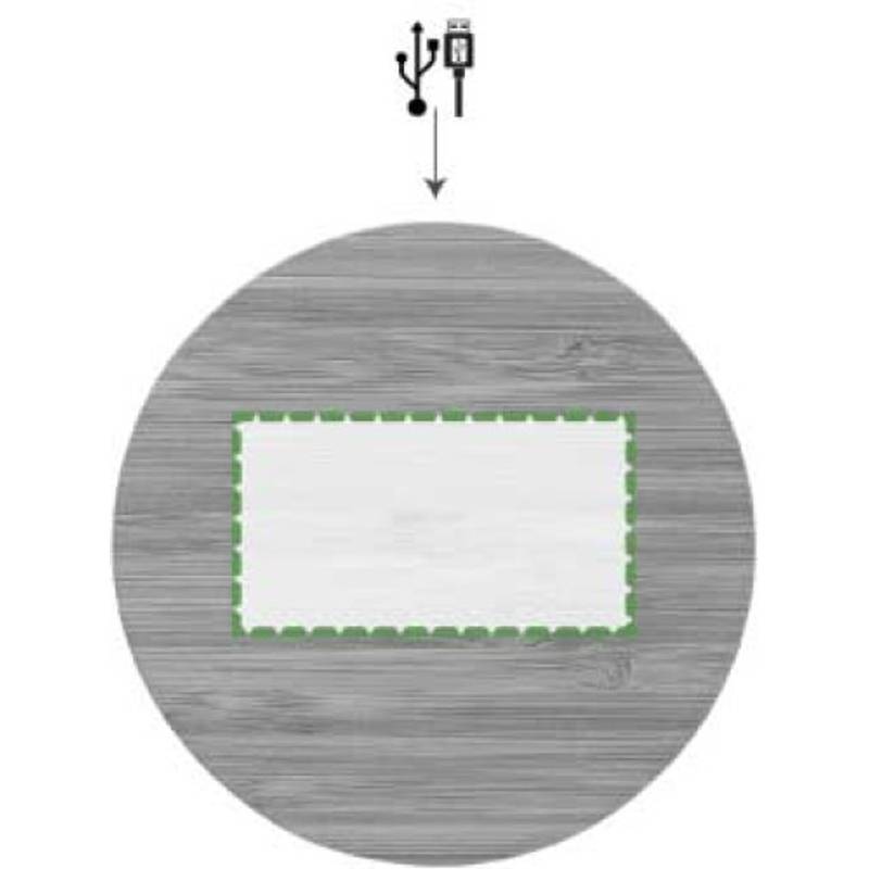 Bambusová bezdrôtová rýchlonabíjačka pre smart telefóny, hnedá Bambusová bezdrôtová rýchlonabíjačka pre smart telefóny, hnedá