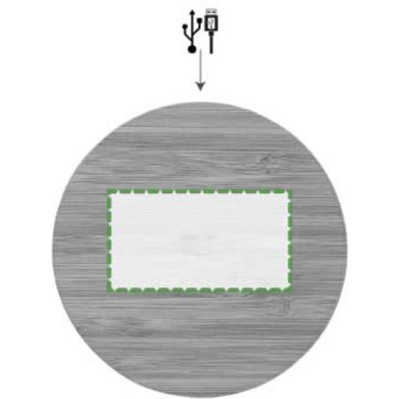 Bambusová bezdrôtová rýchlonabíjačka pre smart telefóny, hnedá Bambusová bezdrôtová rýchlonabíjačka pre smart telefóny, hnedá