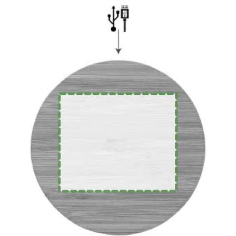 Bambusová bezdrôtová rýchlonabíjačka pre smart telefóny, hnedá Bambusová bezdrôtová rýchlonabíjačka pre smart telefóny, hnedá