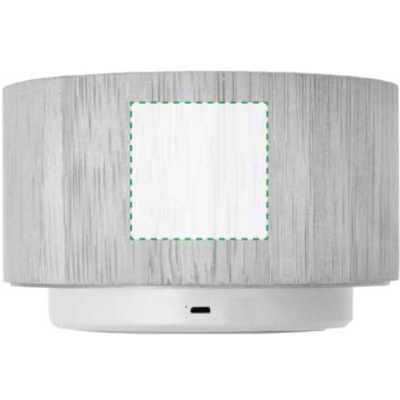 Bambusový bezdrátový reproduktor s barevnými světly, hnědá Bambusový bezdrátový reproduktor s barevnými světly, hnědá