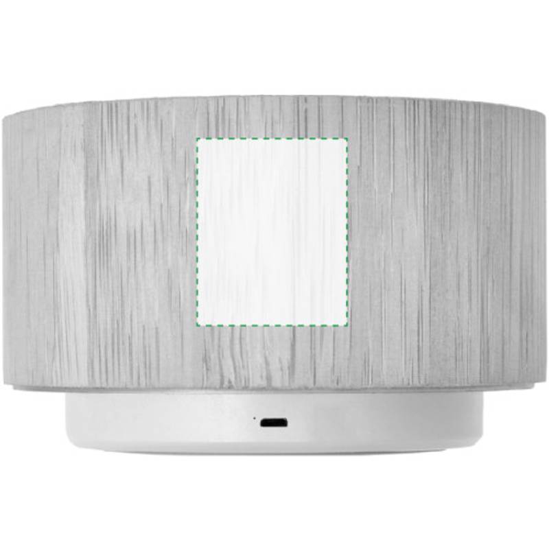 Bambusový bezdrátový reproduktor s barevnými světly, hnědá Bambusový bezdrátový reproduktor s barevnými světly, hnědá