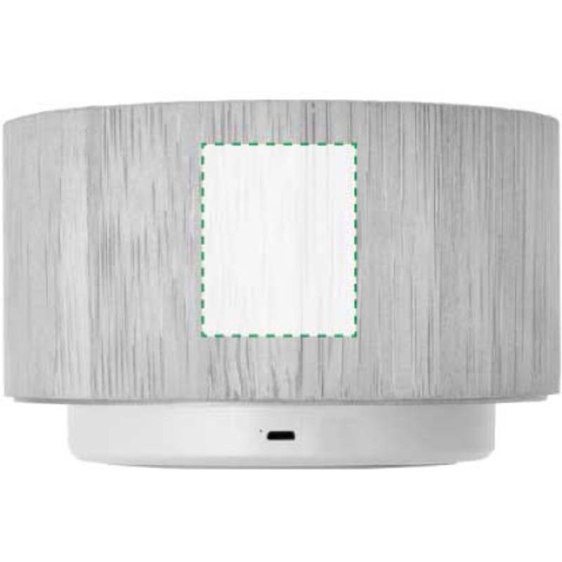 Bambusový bezdrátový reproduktor s barevnými světly, hnědá Bambusový bezdrátový reproduktor s barevnými světly, hnědá