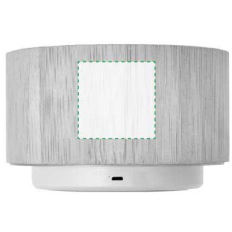 Bambusový bezdrátový reproduktor s barevnými světly, hnědá Bambusový bezdrátový reproduktor s barevnými světly, hnědá