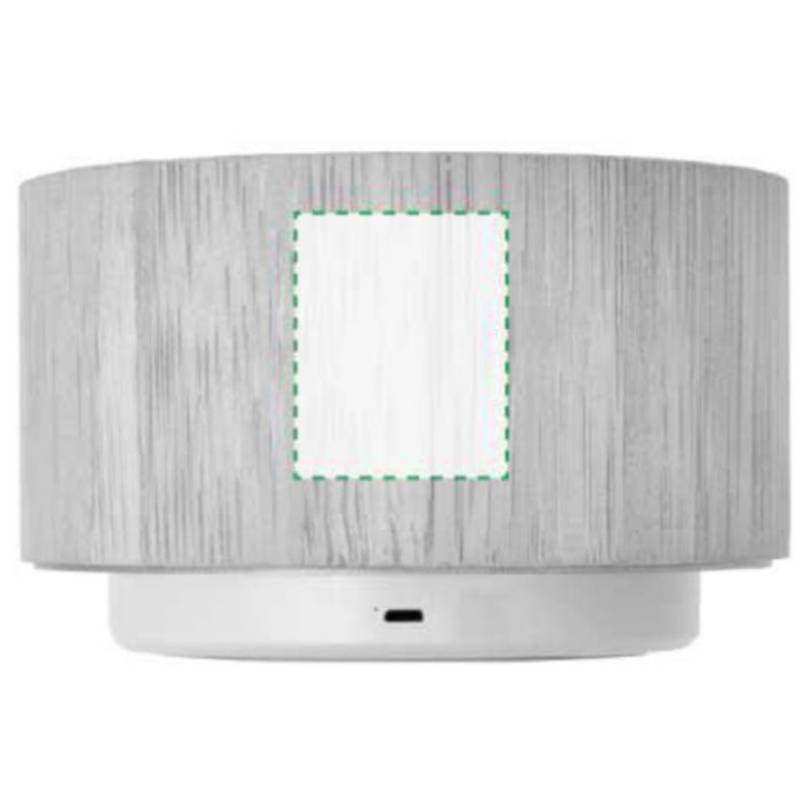 Bambusový bezdrátový reproduktor s barevnými světly, hnědá Bambusový bezdrátový reproduktor s barevnými světly, hnědá