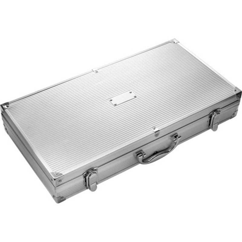 Barbecue sada v kovovom kufríku Barbecue sada v kovovom kufríku