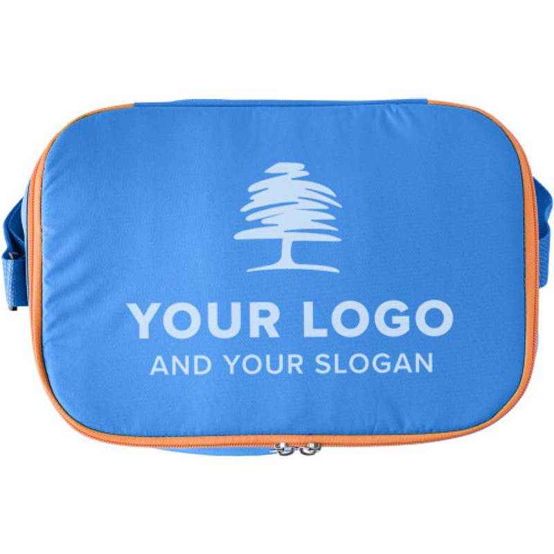 Polyesterová chladící taška s hliníkovou fólií. Kapacita tašky je 12 l. Světlá královská modrá. Polyesterová chladící taška s hliníkovou fólií. Kapacita tašky je 12 l. Světlá královská modrá.