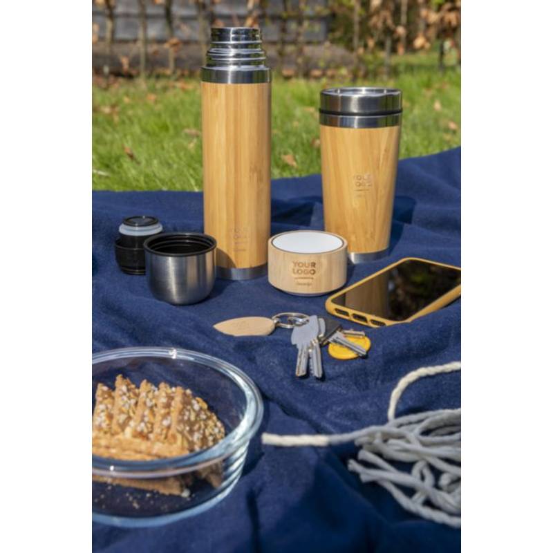 Cestovný hrnček z bambusu s termoizoláciou. Objem 400ml. Hnedá. Cestovný hrnček z bambusu s termoizoláciou. Objem 400ml. Hnedá.