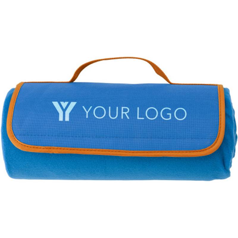 Fleesová piknik deka s vodotěsnou spodní stranou, královská modrá Fleesová piknik deka s vodotěsnou spodní stranou, královská modrá