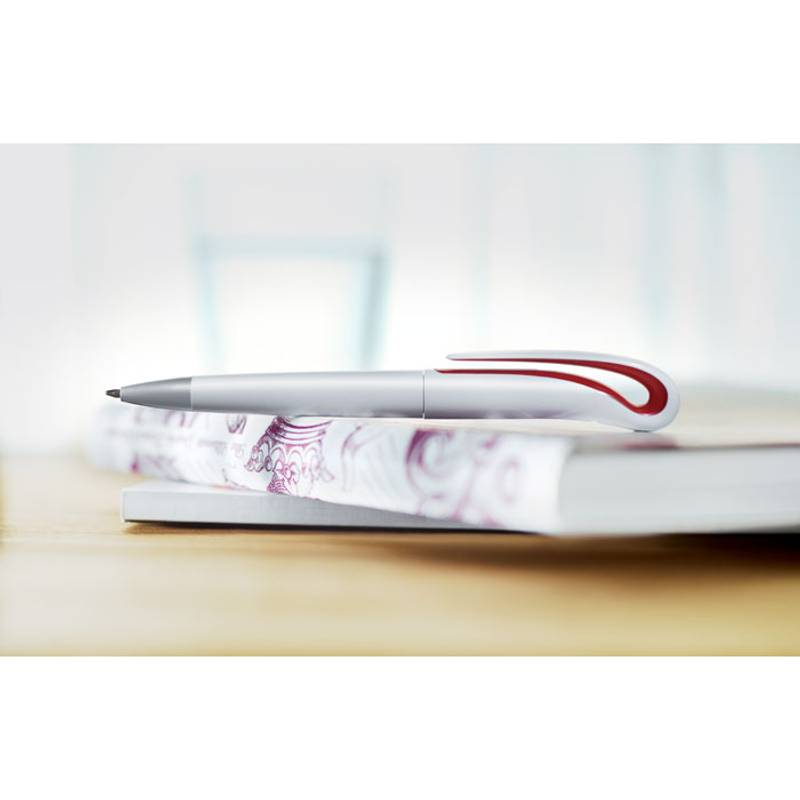 SLIDE plastové kuličkové pero, modrá náplň, červená SLIDE plastové kuličkové pero, modrá náplň, červená