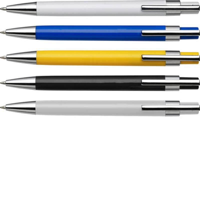 VALTER plastové kuličkové pero, černá náplň, stříbrná VALTER plastové kuličkové pero, černá náplň, stříbrná