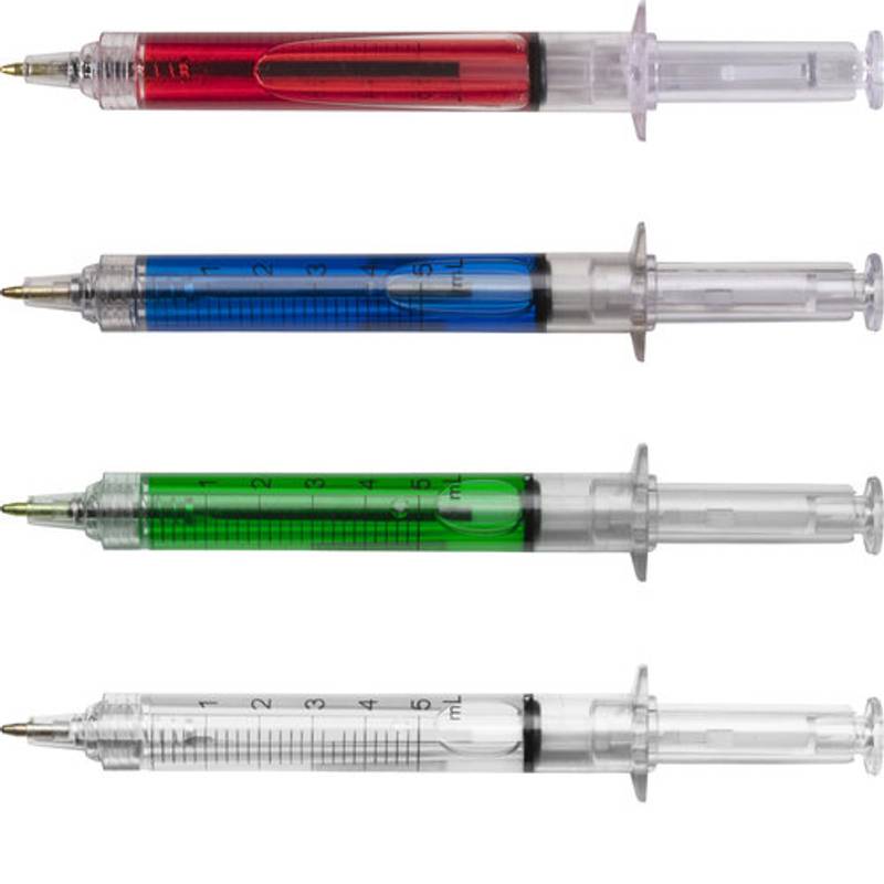 Guľôčkové pero s farebnou tekutinou vnútri, červená Guľôčkové pero s farebnou tekutinou vnútri, červená