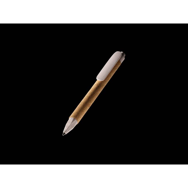 BARLET EKO kuličkové pero z korku a pšeničné slámy, modrá náplň, bílá BARLET EKO kuličkové pero z korku a pšeničné slámy, modrá náplň, bílá