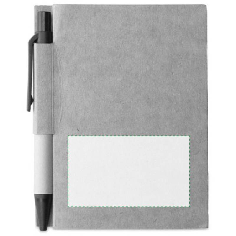 Malý zápisník s perem, hnědá černá Malý zápisník s perem, hnědá černá