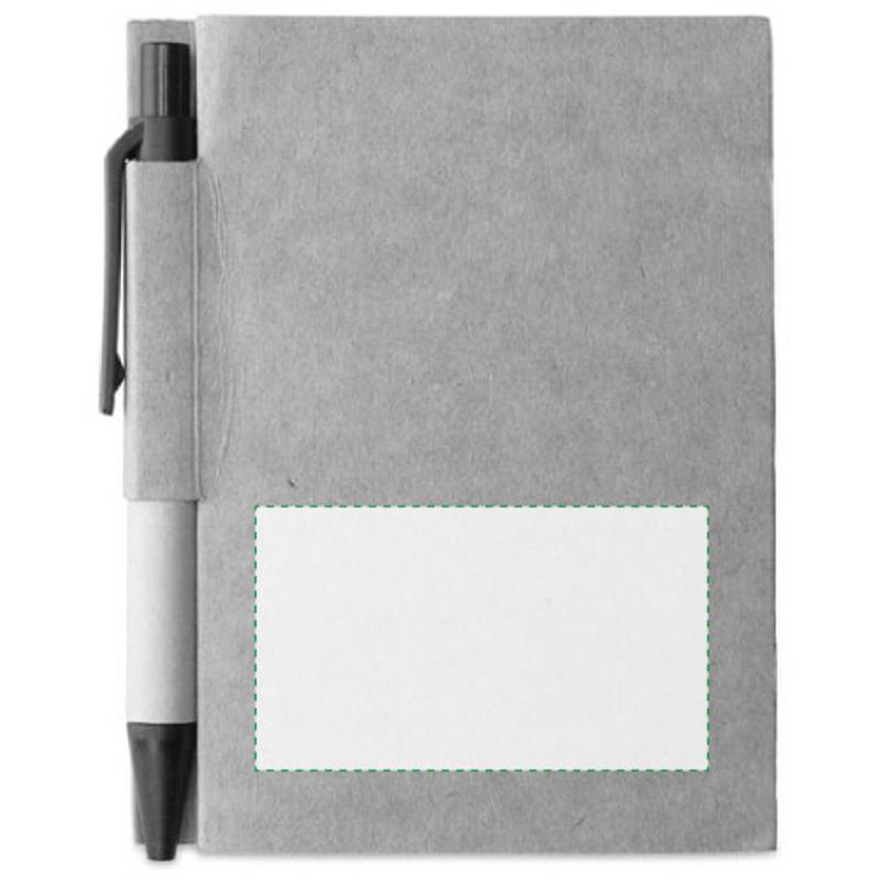 Malý zápisník s perem, hnědá černá Malý zápisník s perem, hnědá černá