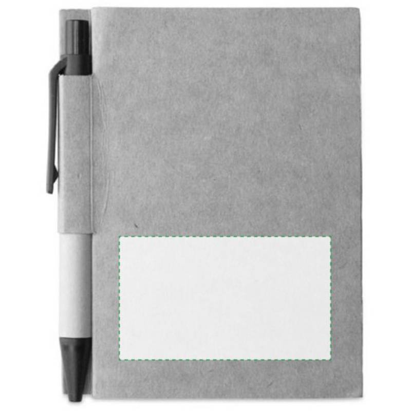 Malý zápisník s perem, hnědá černá Malý zápisník s perem, hnědá černá