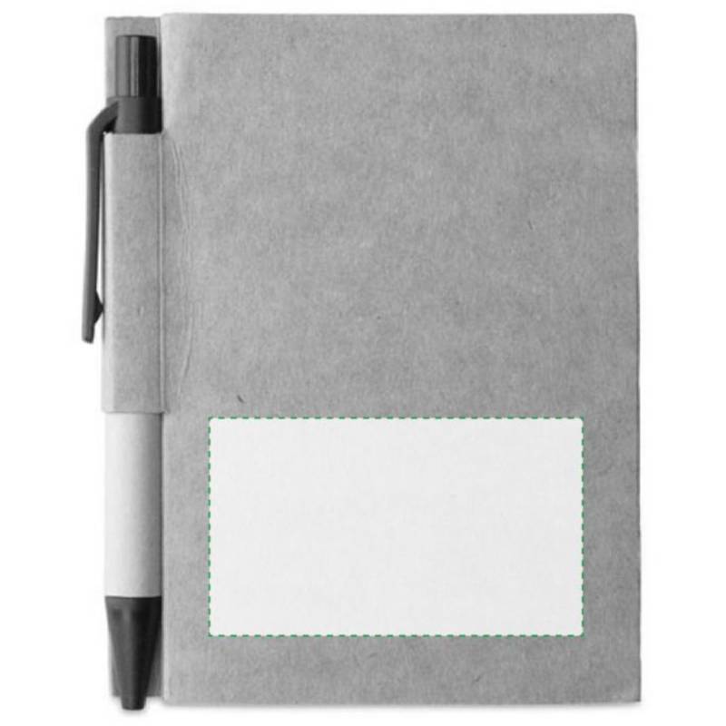 Malý zápisník s perem, hnědá černá Malý zápisník s perem, hnědá černá