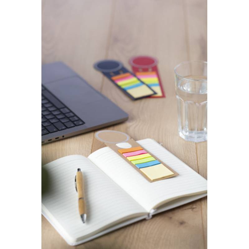 OVALNOTE záložka do knihy se samolepícími papírky, modrá OVALNOTE záložka do knihy se samolepícími papírky, modrá