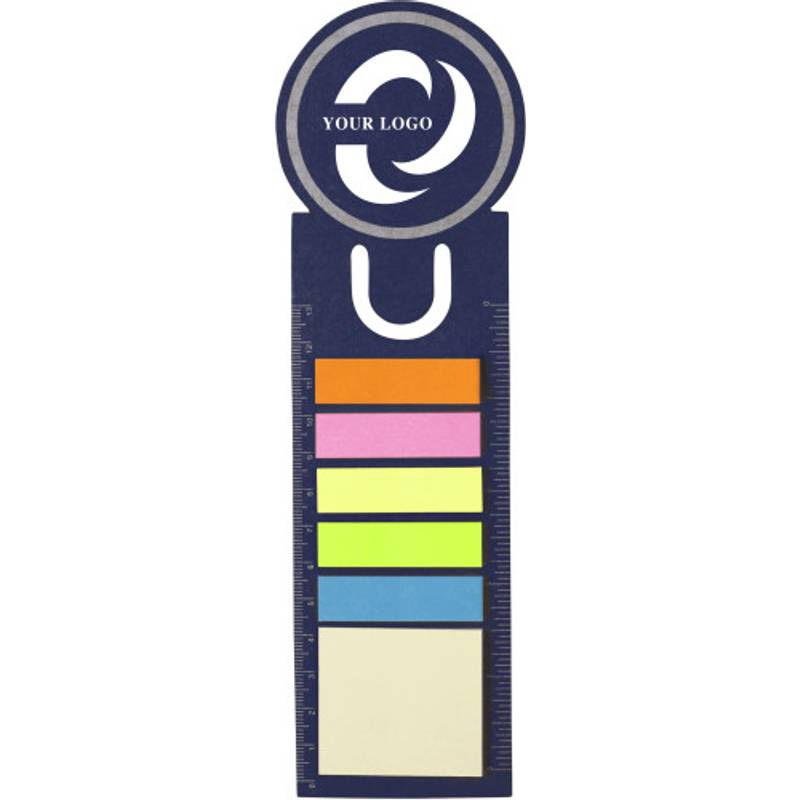 OVALNOTE záložka do knihy se samolepícími papírky, modrá OVALNOTE záložka do knihy se samolepícími papírky, modrá