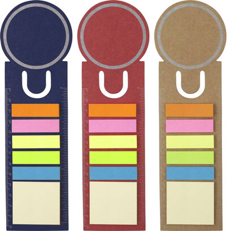 OVALNOTE záložka do knihy se samolepícími papírky, modrá OVALNOTE záložka do knihy se samolepícími papírky, modrá