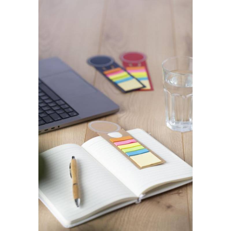 OVALNOTE záložka do knihy se samolepícími papírky, modrá OVALNOTE záložka do knihy se samolepícími papírky, modrá