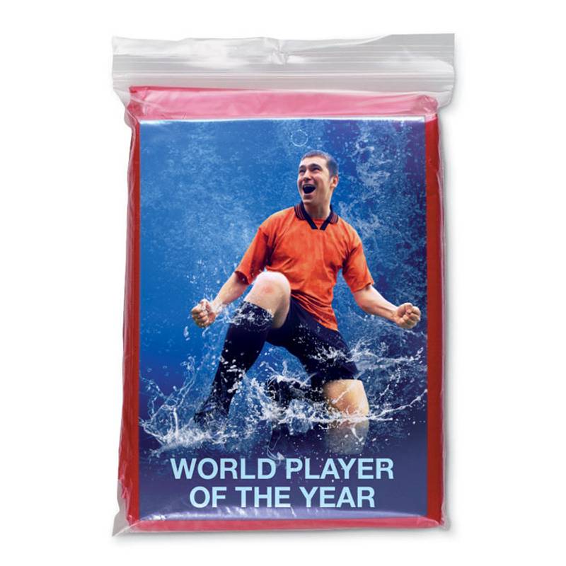 Skládací pláštěnka s kapucí, červená Skládací pláštěnka s kapucí, červená