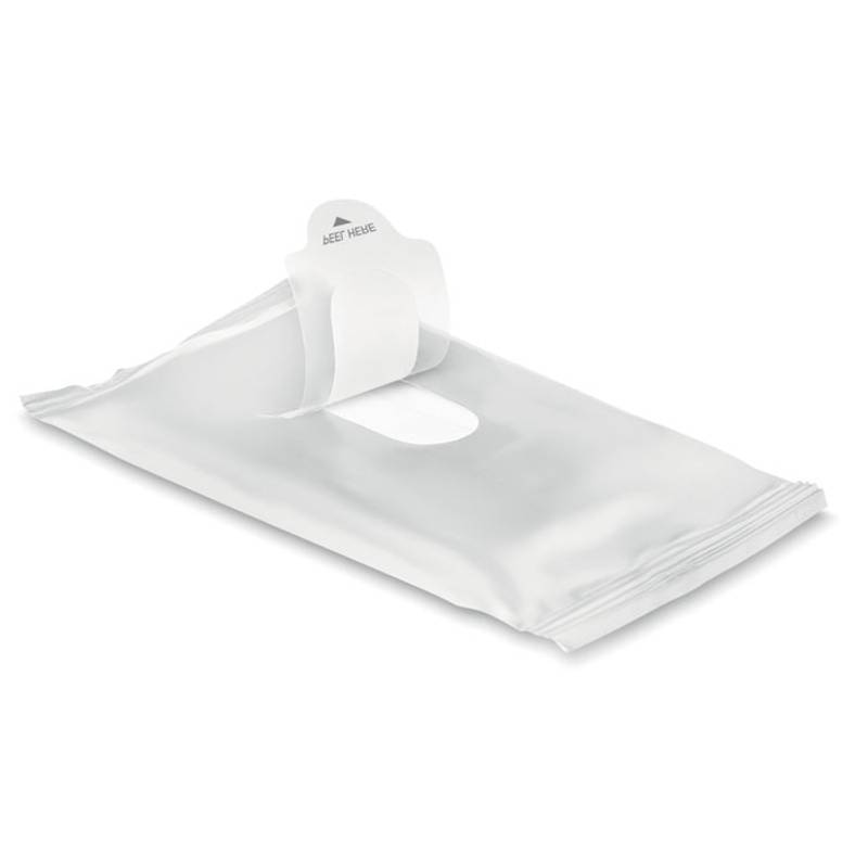 Vlhčené ubrousky, bílá Vlhčené ubrousky, bílá