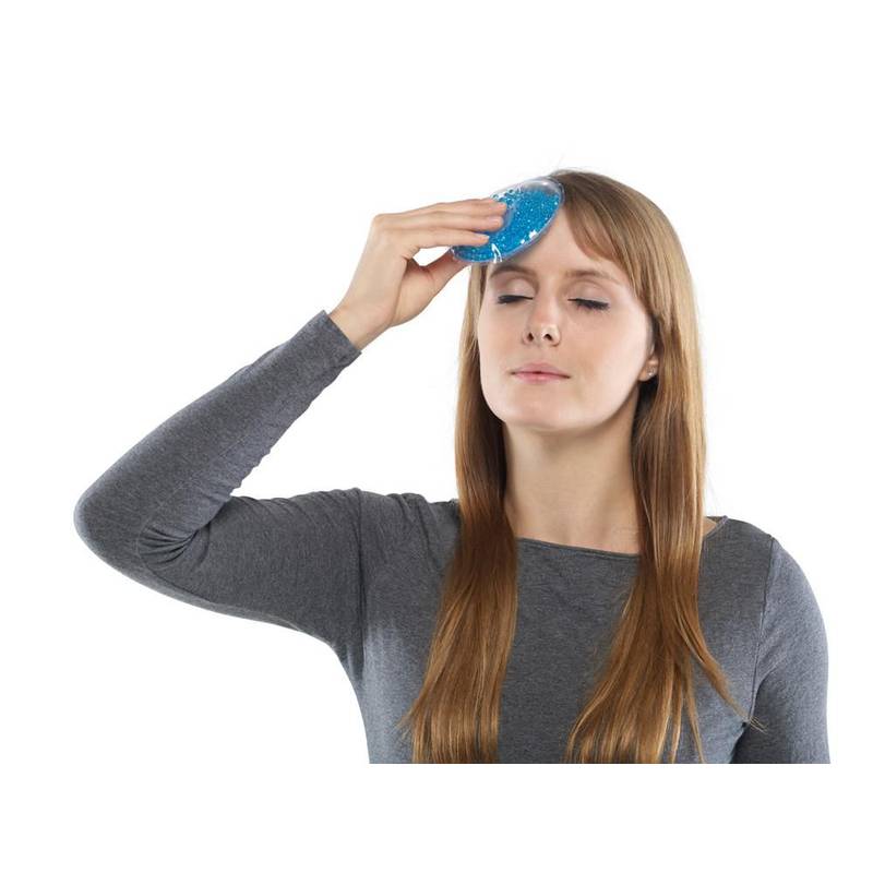 SAVAGE Plastový kulatý polštářek s funkcí zahrejea ochladí, modrá SAVAGE Plastový kulatý polštářek s funkcí zahrejea ochladí, modrá