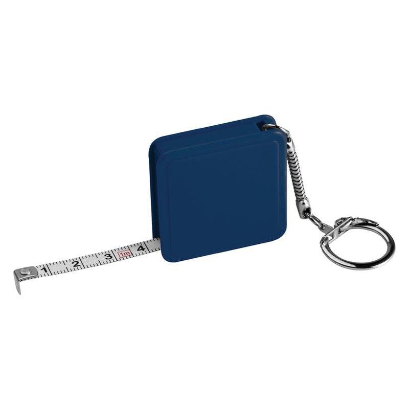 Přívěsek na klíče svinovací metr, 1 m, modrá Přívěsek na klíče svinovací metr, 1 m, modrá
