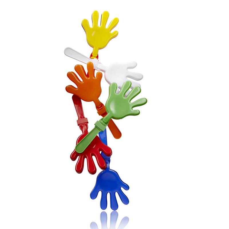 CLAPY povzbudzovacia tlieskačka v tvare ruky, biela CLAPY povzbudzovacia tlieskačka v tvare ruky, biela