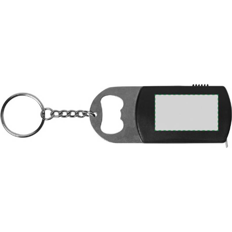 ALEXEJ kľúčenka s otvaráčom na fľaše, 1 LED a metrom, biela ALEXEJ kľúčenka s otvaráčom na fľaše, 1 LED a metrom, biela