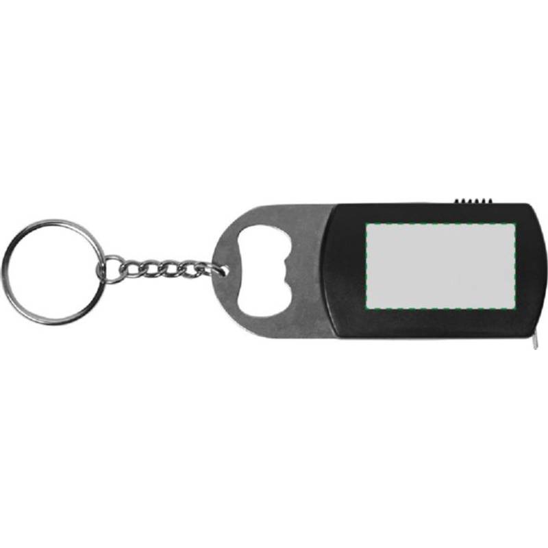 ALEXEJ kľúčenka s otvaráčom na fľaše, 1 LED a metrom, biela ALEXEJ kľúčenka s otvaráčom na fľaše, 1 LED a metrom, biela