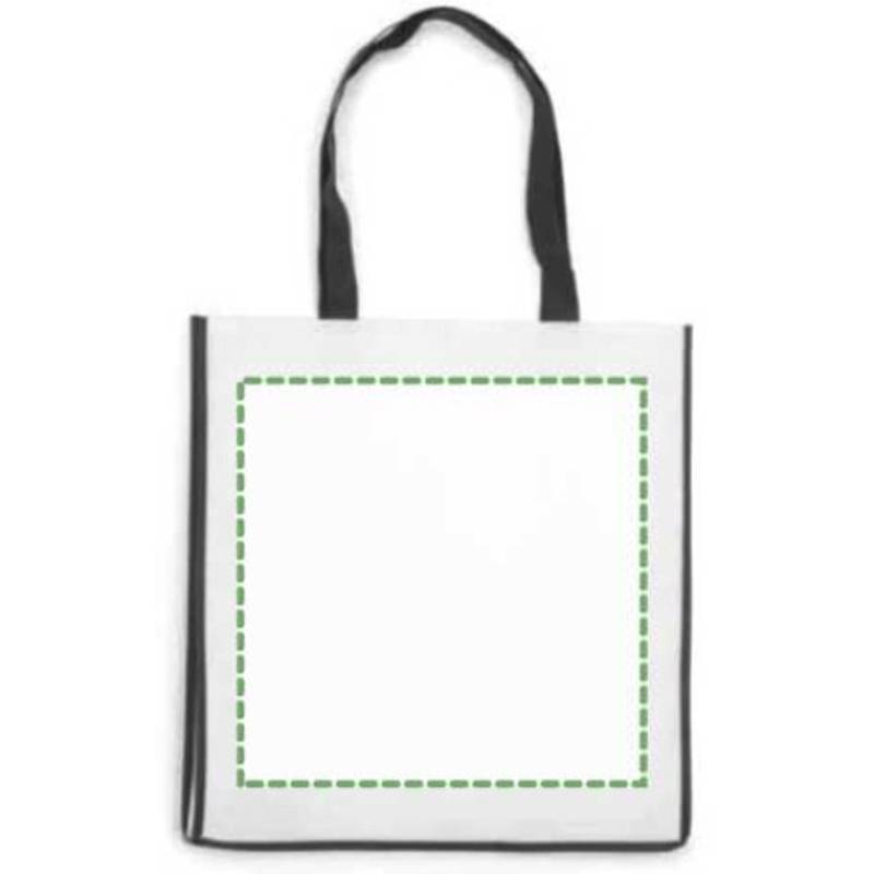 Nákupní taška z netkané textilie, černá Nákupní taška z netkané textilie, černá