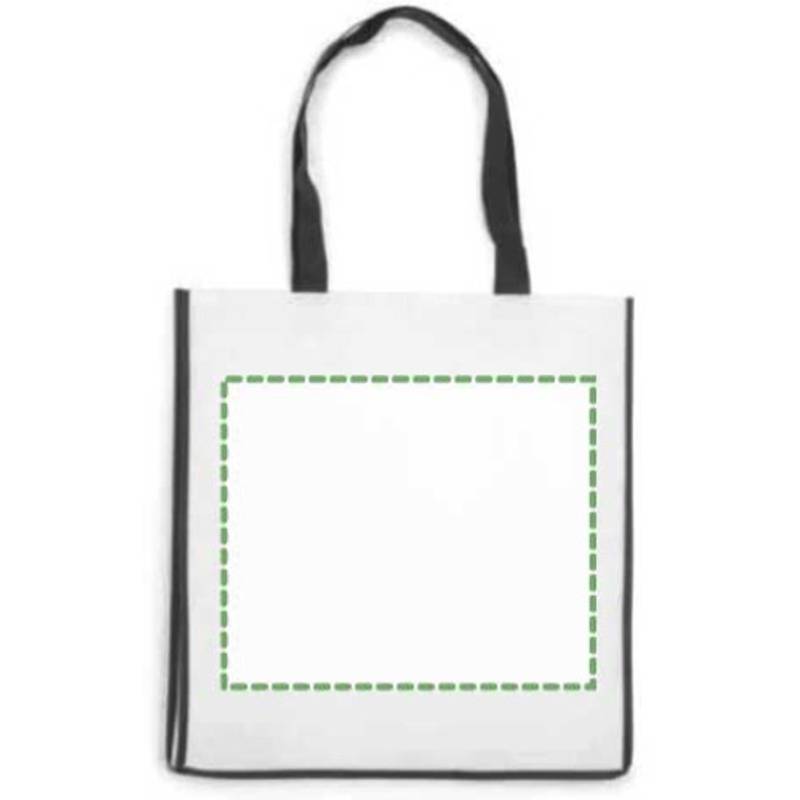 Nákupní taška z netkané textilie, černá Nákupní taška z netkané textilie, černá