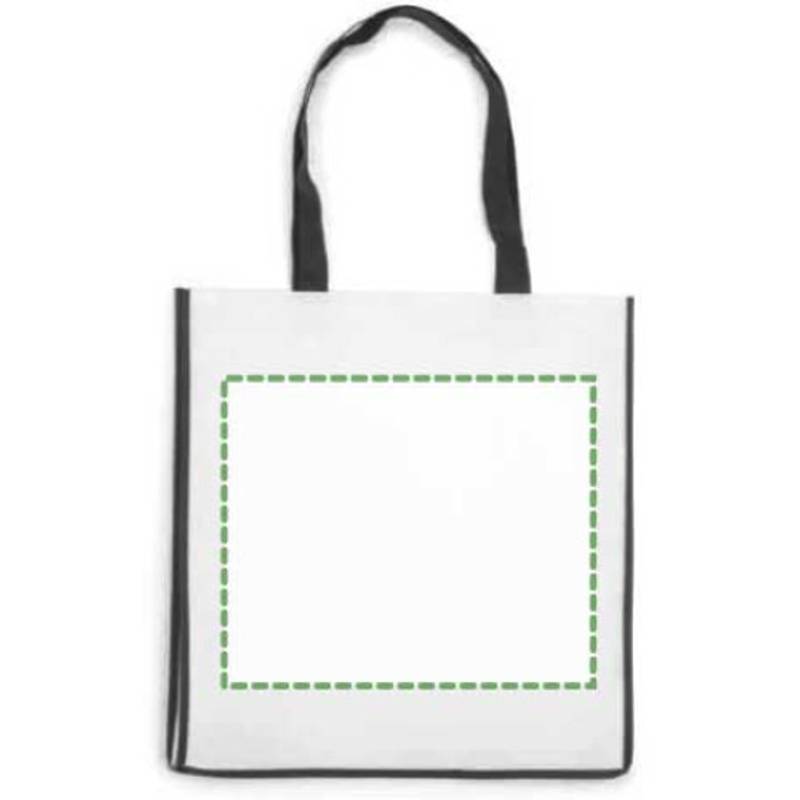 Nákupní taška z netkané textilie, černá Nákupní taška z netkané textilie, černá