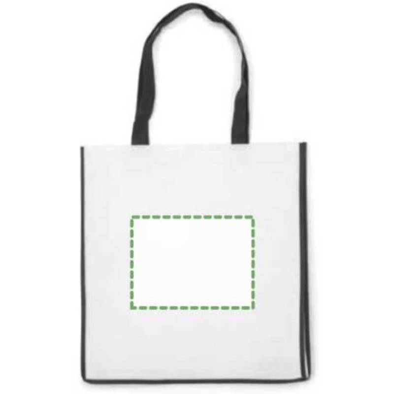 Nákupní taška z netkané textilie, černá Nákupní taška z netkané textilie, černá