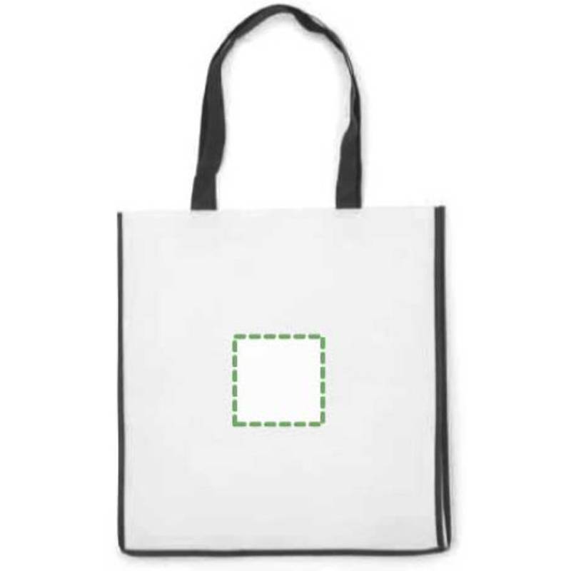 Nákupní taška z netkané textilie, černá Nákupní taška z netkané textilie, černá