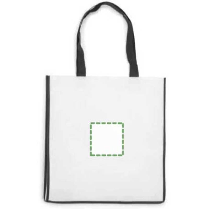 Nákupní taška z netkané textilie, černá Nákupní taška z netkané textilie, černá