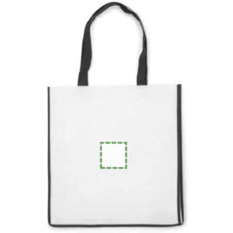 Nákupní taška z netkané textilie, černá Nákupní taška z netkané textilie, černá