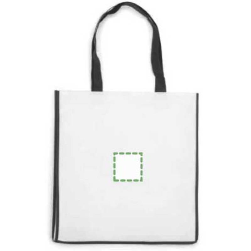 Nákupní taška z netkané textilie, černá Nákupní taška z netkané textilie, černá