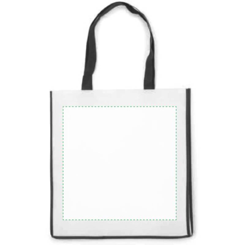 Nákupní taška z netkané textilie, černá Nákupní taška z netkané textilie, černá