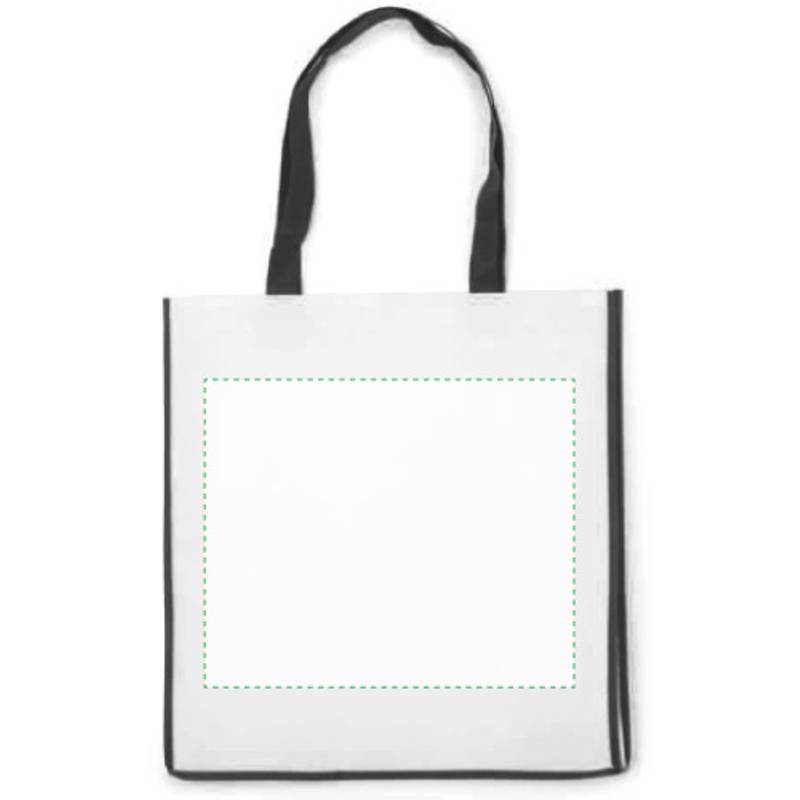 Nákupní taška z netkané textilie, černá Nákupní taška z netkané textilie, černá