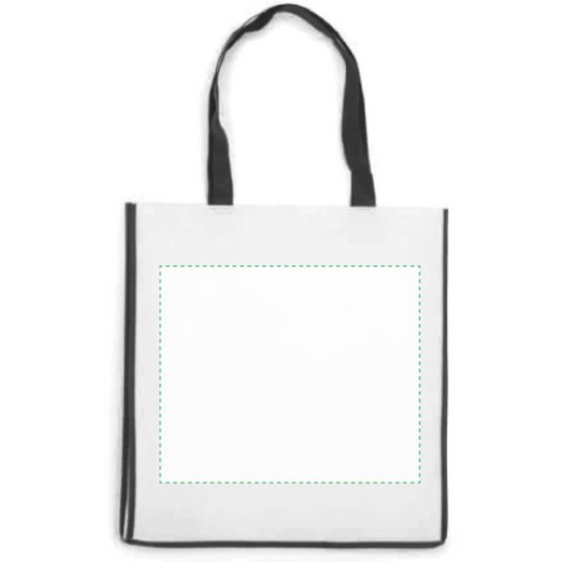 Nákupní taška z netkané textilie, černá Nákupní taška z netkané textilie, černá