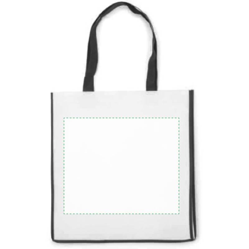 Nákupní taška z netkané textilie, černá Nákupní taška z netkané textilie, černá