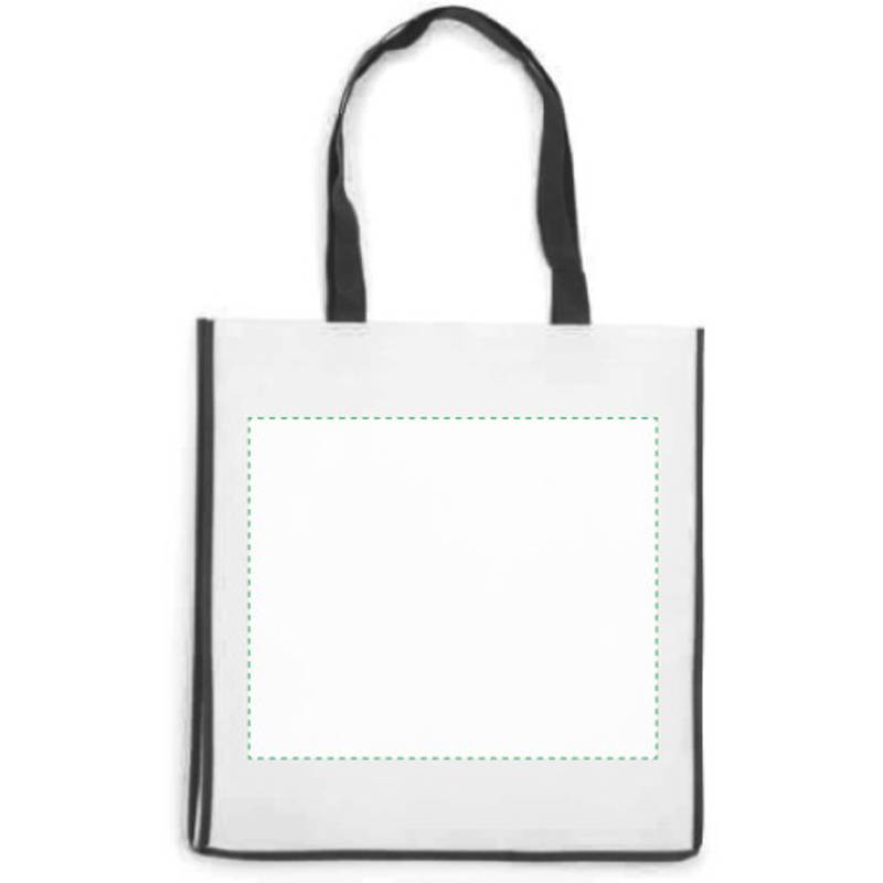 Nákupní taška z netkané textilie, černá Nákupní taška z netkané textilie, černá